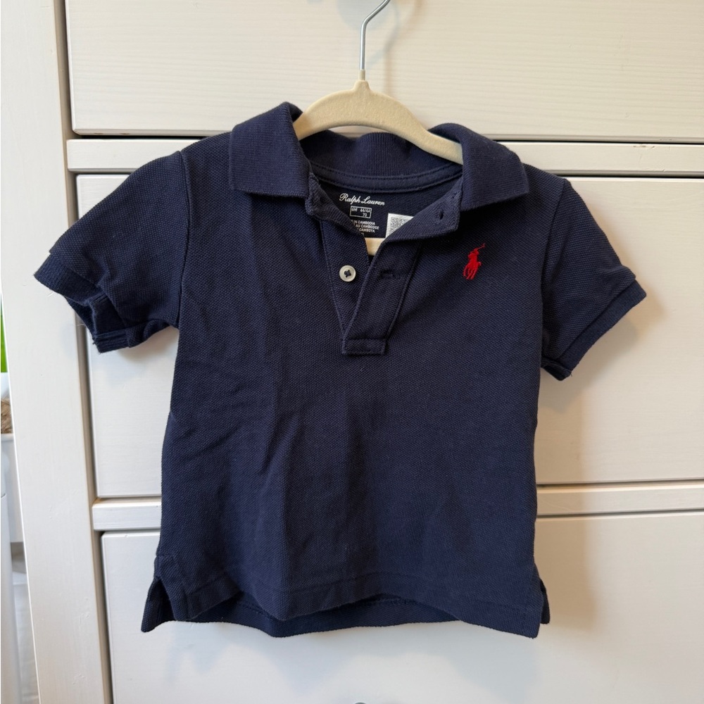Ralph Lauren Kids Polo Shirt in Navy with Red Logo